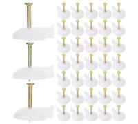 ADOCARN Punaises en Métal Argenté Clous de Fixation Stables et Faciles à Installer 100 pour Maçonnerie pour Papier Peint et Rideau de Porte, Projet DIY