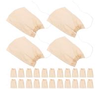 ADOCARN Sachet de Thé à Remplir Jetable en Papier Naturel Jaune, Filtre à Thé Cordon, pour Infusions, Épices et Préparation de Soupes, Pack de 300 Pièces