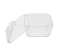 ADOCARN Sucrier pour Sucre en Morceaux Design Élégant Décoratif 300ml en Verre avec Couvercle pour Fraîcheur Scellée pour Café, Bureau ou Maison