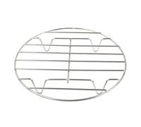 ADOCARN Support à Vapeur Inox 30 CM Coussin Isolant Thermique, Pieds 5 CM, Grille Rigide pour Ustensile la Cuisine Inox, Cuisson Vapeur Maison et Hôtel