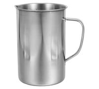 ADOCARN Tasse à Mesurer en Acier Inoxydable 1000 Ml avec Poignée, Gobelet Métallique Gradué Robuste, Facile à Transporter et Ranger pour Cuisson et Pâtisserie