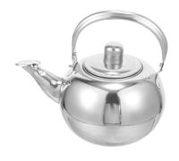 ADOCARN Théière infuseur acier inoxydable 2L avec tamis intégré, 18 cm de diamètre, argent, pour maison, adaptée au thé chinois et aux infusions, 1 pièce