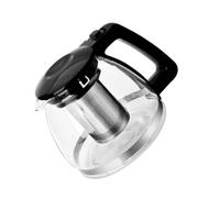 ADOCARN Tisanière avec Filtre en Verre Domestique de 1l avec Bouilloire en Acier Inoxydable, Poignée Ergonomique Maison Bureau, Design Anti-résidu