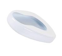 ADOCARN Urinoir Portable pour Hommes et Personnes Âgées Couvercle, en Émail, Forme Ergonomique, Design Simple et Anti-débordement pour Usage à Domicile