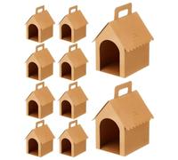 Adopt A Pet Box Lot de 10 boîtes pliables en forme de niche | Candy Goodie Mallette pour anniversaire, évènements animaliers, rassemblements