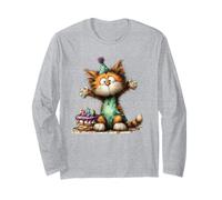 Adorable Chapeau de fête en Forme de Chat pour gâteau Manche Longue