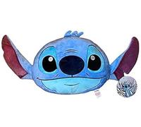 Adorable coussin bleu Stitch 30 cm × 30 cm - Oreiller en peluche douce pour décoration d'intérieur, chambre à coucher, ou cadeau - Noël