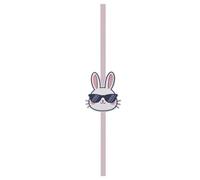 Adorable Door Bow, Festive Bunny Hanging Set, with 42.5cm Spring Vibe with Ribbon Set, Soft Polyester Festive Door Ornament, Country Style Bunny Bow Decor Cute Decor, for Dorm Party Wall Display Room
