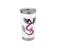 Adorable dragon serpent fantaisie Gobelet isotherme en acier inoxydable double paroi