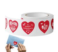Adorable Seal Stickers, Happy Valentine's Day Stickers, 500x Wedding Envelope Stickers, Heart Shaped Wedding Invitation Accessories for Valentine's Day, Birthday Parties