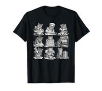 Adorables Chatons en Forme de Boulanger avec de la Farine, Design de Cuisine T-Shirt