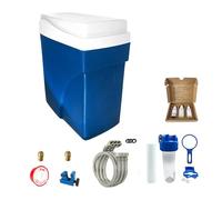Adoucisseur d'eau sans électricité 1000 L/h 1 à 4 personnes Simplex Ultra Compact Complet avec Kit d'installation