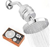 ADOVEL Pommeau de douche à haut rendement et filtre à eau dure, filtre de douche à 15 étapes, élimine le chlore et les substances nocives, pommeau de douche adoucisseur d'eau pour salle de bain,