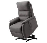 ADRIA - Fauteuil Relax et Releveur Electrique Tissu Gris