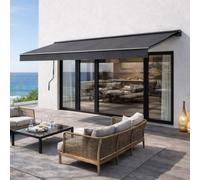 Concept Usine Store banne manuel Adro 3,95 x 2,5 m aluminium toile gris