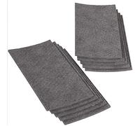 Adsamm® / 10 x plaquette autocollante en feutre pour le découpage / gris / 100x200 mm / rectangulaire / 3,5 mm d' épaisseur / patins feutre auto-adhésifs