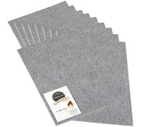 Adsamm® / 10 x plaquette autocollante en Feutre pour Le découpage/Gris / 200x300 mm/rectangulaire / 3,5 mm d' épaisseur/Patins Feutre Auto-adhésifs