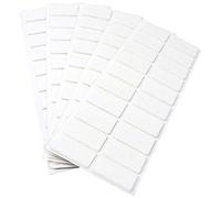 Adsamm® / 100 x patins en feutre / blancs / 20x40 mm / rectangulaire / épaisseur 3,5 mm / patins glisseurs auto-adhésifs de qualité optimale