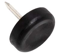 Adsamm® / 100 x patins glisseurs en plastique avec clou / noirs / Ø 20 mm / rond / pieds glisseurs en plastique à clou pour meubles, de qualité optimale de Adsamm®