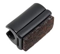 Adsamm® / 100 x Patins pour chaises et tables à piètement luge avec feutre / noir / Ø 8 - 9 mm / rond / Patin de meuble avec base échangeable en feutre pour mobilier à cadre tubulaire