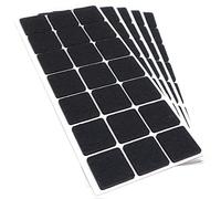 Adsamm® / 105 x patins en feutre / noirs / 30x30 mm / carré / épaisseur 3,5 mm / patins glisseurs auto-adhésifs de qualité optimale