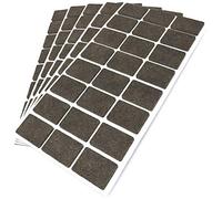 Adsamm® / 120 x patins en feutre / bruns / 25x35 mm / rectangulaire / épaisseur 3,5 mm / patins glisseurs auto-adhésifs de qualité optimale