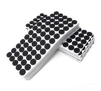 Adsamm® / 1200 x patins en feutre / noirs / Ø 20 mm / rond / épaisseur 3,5 mm / patins glisseurs auto-adhésifs de qualité optimale