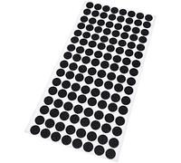 Adsamm® / 128 x patins en feutre / noirs / Ø 12 mm / rond / 1,5 mm d' épaisseur / patins glisseurs auto-adhésifs de qualité optimale de Adsamm®