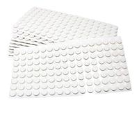 Adsamm® / 1280 x patins en feutre / blancs / Ø 12 mm / rond / épaisseur 3,5 mm / patins glisseurs auto-adhésifs de qualité optimale