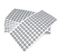 Adsamm® / 1280 x patins en feutre / gris / Ø 12 mm / rond / épaisseur 3,5 mm / patins glisseurs auto-adhésifs de qualité optimale