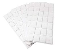 Adsamm® / 140 x patins en feutre / blancs / 20x30 mm / rectangulaire / épaisseur 3,5 mm / patins glisseurs auto-adhésifs de qualité optimale