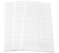 Adsamm® / 150 x patins en feutre / blancs / 20x20 mm / carré / 1,5 mm d' épaisseur / patins glisseurs auto-adhésifs de qualité optimale de Adsamm®