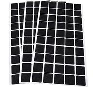 Adsamm® / 150 x patins en feutre / noirs / 20x20 mm / carré / 1,5 mm d' épaisseur / patins glisseurs auto-adhésifs de qualité optimale de Adsamm®