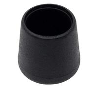 Adsamm® / 16 x Embouts extérieur / noir / Ø 17 - 18 mm / rond / robuste glisseur à fixer sur tout les jambes rondes des meubles / pour zones sèches et humides.
