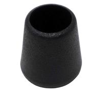 Adsamm® / 16 x Embouts extérieur / noir / Ø 9 - 10 mm / rond / robuste glisseur à fixer sur tout les jambes rondes des meubles / pour zones sèches et humides.
