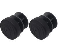 Adsamm® / 16 x Embouts Insert à ailettes/Noir/Ø 12-14 mm/Rond/Patin glisseur/pour Pieds tubulaires (Lot de 2)