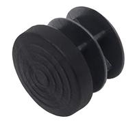Adsamm® / 16 x Embouts insert à ailettes / noir / Ø 16 - 18 mm / rond / patin glisseur / pour pieds tubulaires