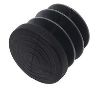 Adsamm® / 16 x Embouts insert à ailettes / noir / Ø 21 - 23 mm / rond / patin glisseur / pour pieds tubulaires