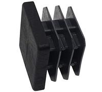Adsamm® / 16 x Embouts insert à ailettes / noir / 26x26 - 28x28 mm / carré / patin glisseur / pour pieds tubulaires