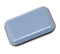 Adsamm® / 16 x Patins en PTFE / bleu-gris / 24x34 mm / rectangulaire / Glisseurs autocollants PTFE / patins glisseurs auto-adhésif qualité premium