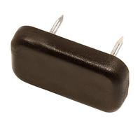 Adsamm® / 16 x patins glisseurs en plastique avec clou / bruns / 18x30 mm / rectangulaire / pieds glisseurs en plastique à clou pour meubles, de qualité optimale de Adsamm®