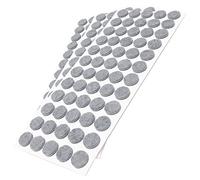 Adsamm® / 180 x patins en feutre / gris / Ø 14 mm / rond / épaisseur 3,5 mm / patins glisseurs auto-adhésifs de qualité optimale