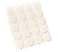 Adsamm® / 20 x caches adhésifs pour tête de vis / crème / Ø 13 mm / rond / caches autocollants avec fine épaisseur 0,45 mm, d'Adsamm®