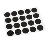 Adsamm® / 20 x caches adhésifs pour tête de vis / noir / Ø 13 mm / rond / caches autocollants avec fine épaisseur 0,45 mm, d'Adsamm®
