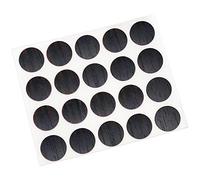 Adsamm® / 20 x caches adhésifs pour tête de vis / wengé / Ø 13 mm / rond / caches autocollants avec fine épaisseur 0,45 mm, d'Adsamm®