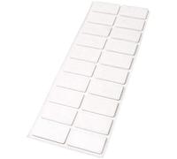 Adsamm® / 20 x patins en feutre / blancs / 20x40 mm / rectangulaire / épaisseur 3,5 mm / patins glisseurs auto-adhésifs de qualité optimale