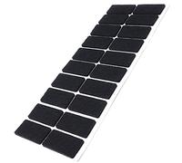 Adsamm® / 20 x patins en feutre / noirs / 20x40 mm / rectangulaire / épaisseur 3,5 mm / patins glisseurs auto-adhésifs de qualité optimale
