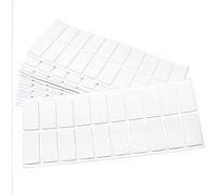 Adsamm® / 200 x patins en feutre / blancs / 20x40 mm / rectangulaire / épaisseur 3,5 mm / patins glisseurs auto-adhésifs de qualité optimale