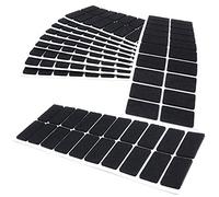 Adsamm® / 200 x patins en feutre / noirs / 20x40 mm / rectangulaire / épaisseur 3,5 mm / patins glisseurs auto-adhésifs de qualité optimale