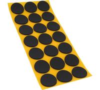 Adsamm® / 21 x Patins antidérapants Autocollants en Caoutchouc cellulaire EPDM/ø 30 mm/Noir/Rond/Patins antidérapants de 2,5 mm d'épaisseur